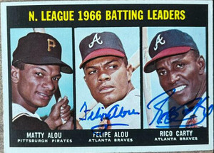 Felipe Alou & Rico Carty Autographed 1967 Topps #240