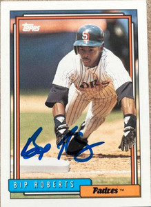 Bip Roberts Autographed 1992 Topps #20
