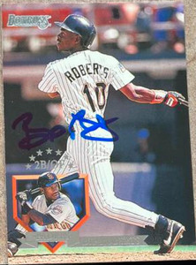Bip Roberts Autographed 1995 Donruss #450 San Diego Padres Card
