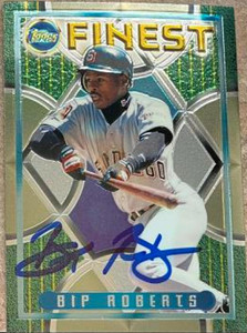 Bip Roberts Autographed 1995 Topps Finest #85