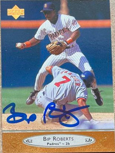 Bip Roberts Autographed 1996 Upper Deck #188