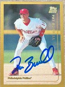 Pat Burrell Autographed 1999 Topps Traded & Rookies #T44 Rookie Card 