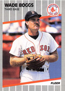 1989 Fleer #81 Wade Boggs VG Boston Red Sox 