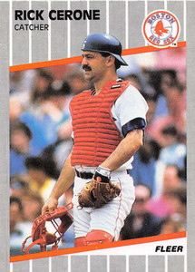 1989 Fleer #84 Rick Cerone VG Boston Red Sox 