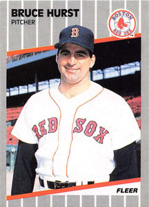 1989 Fleer #91 Bruce Hurst VG Boston Red Sox 