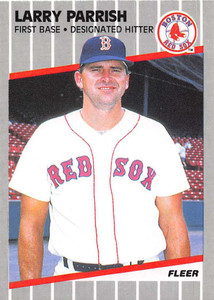 1989 Fleer #94 Larry Parrish UER VG Boston Red Sox 
