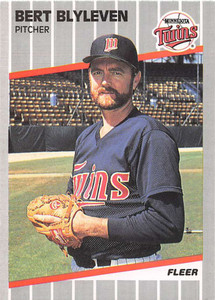1989 Fleer #105 Bert Blyleven VG Minnesota Twins 