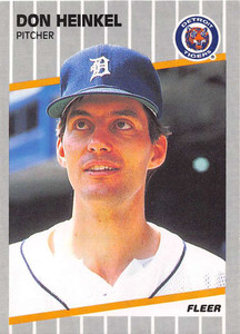 1989 Fleer #133 Don Heinkel VG Detroit Tigers 