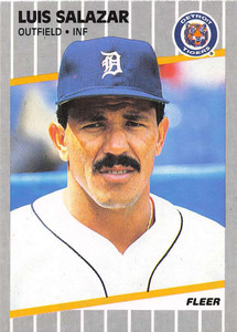 1989 Fleer #144 Luis Salazar VG Detroit Tigers 