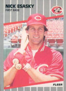 1989 Fleer #161 Nick Esasky VG Cincinnati Reds 