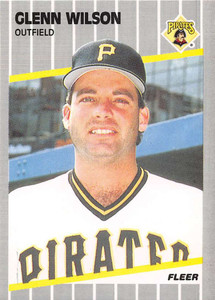 1989 Fleer #224 Glenn Wilson VG Pittsburgh Pirates 