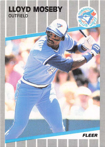 1989 Fleer #241 Lloyd Moseby VG Toronto Blue Jays 