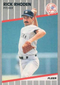 1989 Fleer #266 Rick Rhoden VG New York Yankees 