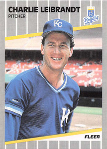 1989 Fleer #286 Charlie Leibrandt VG Kansas City Royals 