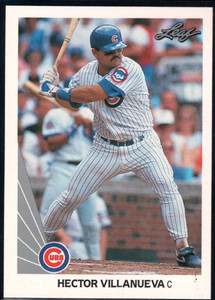 1990 Leaf #401 Hector Villanueva VG RC Rookie Chicago Cubs 
