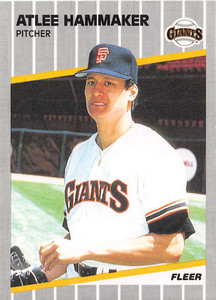 1989 Fleer #329 Atlee Hammaker VG San Francisco Giants 