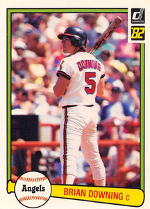1982 Donruss #115 Brian Downing VG California Angels 