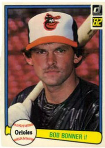 1982 Donruss #610 Bob Bonner VG RC Rookie Baltimore Orioles 