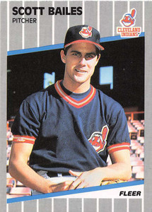 1989 Fleer #398 Scott Bailes VG Cleveland Indians 