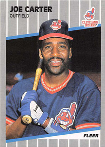 1989 Fleer #400 Joe Carter VG Cleveland Indians 