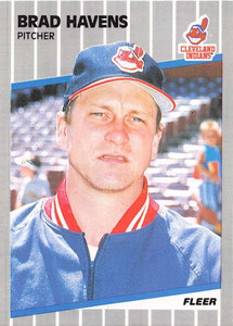 1989 Fleer #407 Brad Havens VG Cleveland Indians 