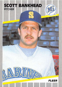 1989 Fleer #539 Scott Bankhead VG Seattle Mariners 