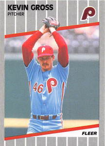 1989 Fleer #569 Kevin Gross VG Philadelphia Phillies 