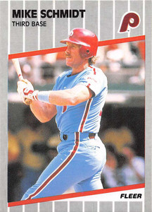 1989 Fleer #582 Mike Schmidt VG Philadelphia Phillies 