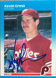Kevin Gross Autographed 1987 Fleer #174