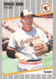 1989 Fleer #621 Doug Sisk VG Baltimore Orioles 