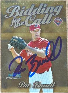 Pat Burrell Autographed 2000 Bowman Chrome Bidding for the Call #BC2