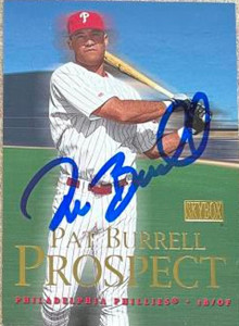 Pat Burrell Autographed 2000 Skybox #236