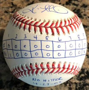Kevin Millwood Autographed ROMLB Box Score Inscribed No Hitter 4/27/03 AWESOME