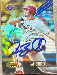 Pat Burrell Autographed 2001 Bowman's Best #82