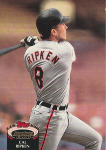 1992 Stadium Club #1 Cal Ripken Jr. VG Baltimore Orioles 