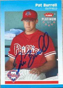 Pat Burrell Autographed 2002 Fleer Platinum #136