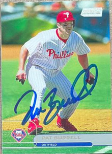 Pat Burrell Autographed 2002 Stadium Club UER (Scott Rolen Pictured) #17