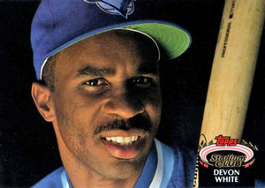 1992 Stadium Club #41 Devon White VG Toronto Blue Jays 