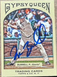 Pat Burrell Autographed 2011 Topps Gypsy Queen #196