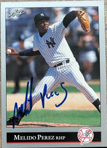 Melido Perez Autographed 1992 Leaf #479