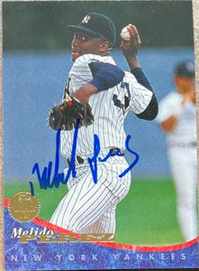 Melido Perez Autographed 1994 Leaf #190
