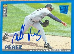 Melido Perez Autographed 1995 Collector's Choice SE #244