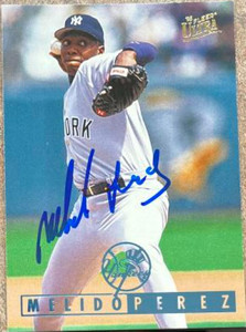 Melido Perez Autographed 1995 Fleer Ultra #313