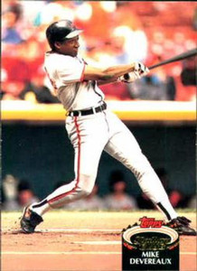 1992 Stadium Club #199 Mike Devereaux VG Baltimore Orioles 