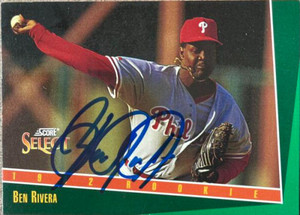 Ben Rivera Autographed 1993 Score Select #329