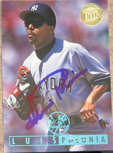 Luis Polonia Autographed 1995 Fleer Ultra Gold Medallion #85