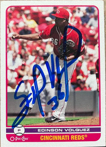 Edinson Volquez Autographed 2009 O-Pee-Chee #185