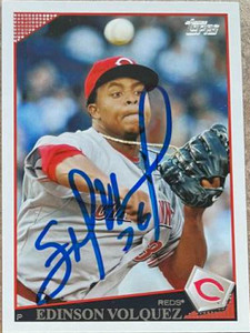 Edinson Volquez Autographed 2009 Topps #476