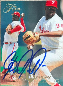 Ben Rivera Autographed 1994 Flair #211 Philadelphia Phillies Card