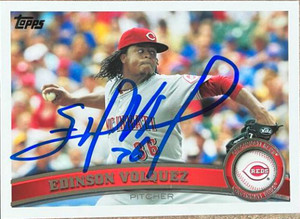 Edinson Volquez Autographed 2011 Topps #63
